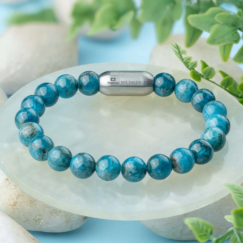 MotivatingBlueApatiteSingleStoneNsb trendy bracelets buy online at affordable price